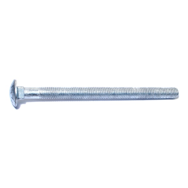 Carriage Bolt, Square Neck, 13 (Coarse), 7 in L, Steel, Hot Dipped Galvanized, 25 PK